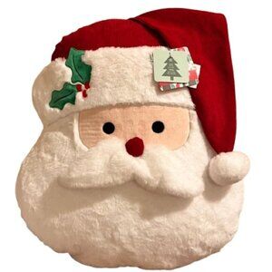 Novogratz Large Oversized Santa Plush Decorative Pillow